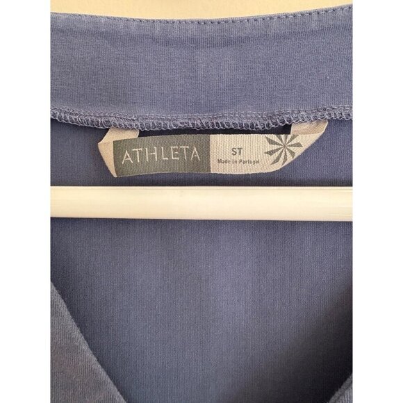 Athleta Sleeveless Senorita Casual Midi Dress in Light Blue Gray Size Small TALL - Picture 5 of 12